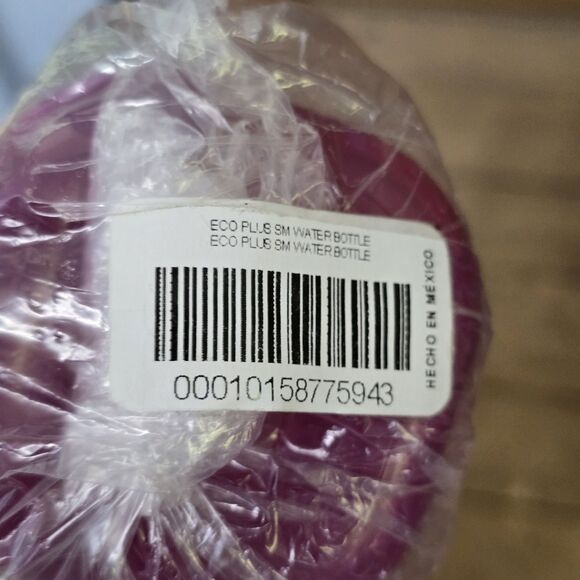 Tupperware Eco Plus 16 ounce Flip Lid Small Water Bottle Dark Pink Kids 9 inches - Picture 6 of 7